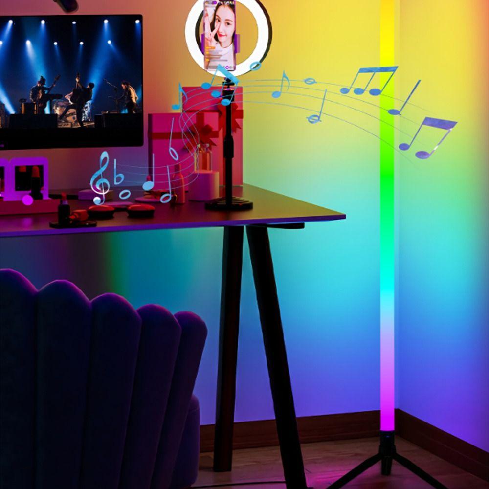 Bluetooth APP Control RGB Floor Lamp Color Changing LED Floor Lamp  For Bedroom Living Room