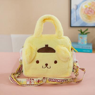 Kawaii Cartoon Anime Doll Plush Handbag For Women Girls  Cute Cosmetic Bag Sweet Versatile Travel Storage Bag Gifts