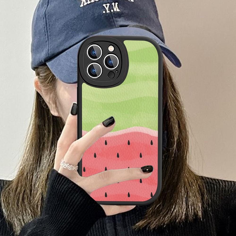 Fruit Watermelon Phone Case Hard Leather For iPhone 14 13 12 Mini 11 14 Pro Max Xs X Xr 7 8 Plus Fundas