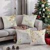 Christmas Elegant Pattern Cushion Cover Suitable for Sofa Bedroom Car Pillow Cover