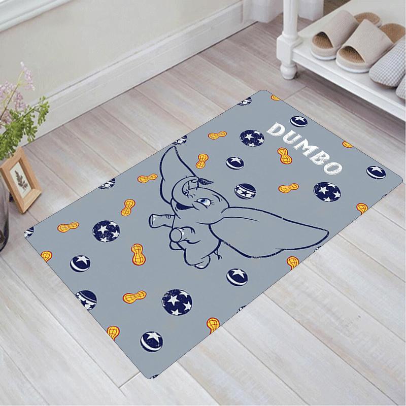 

1pc Dumbo Pattern Area Rug Soft Flannel Floor Mat for Living Room,Office,Bedroom and Carpet,Sofa Coffee Table Floor Mat 60cm by 90cm