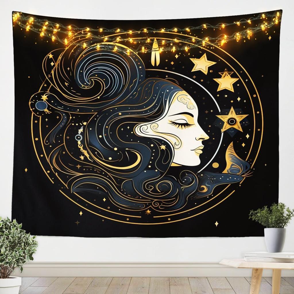 3D Skull Floral Wall Tapestry Rose Death Skull Tapestry, 3D Romantic Skeleton Tapestry For Bedroom Boho Gothic Hanging Wall Art