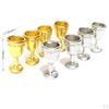 1:12 Dollhouse Accs 8x Miniature Goblet Wine Glasses Champagne Cups Model Silver
