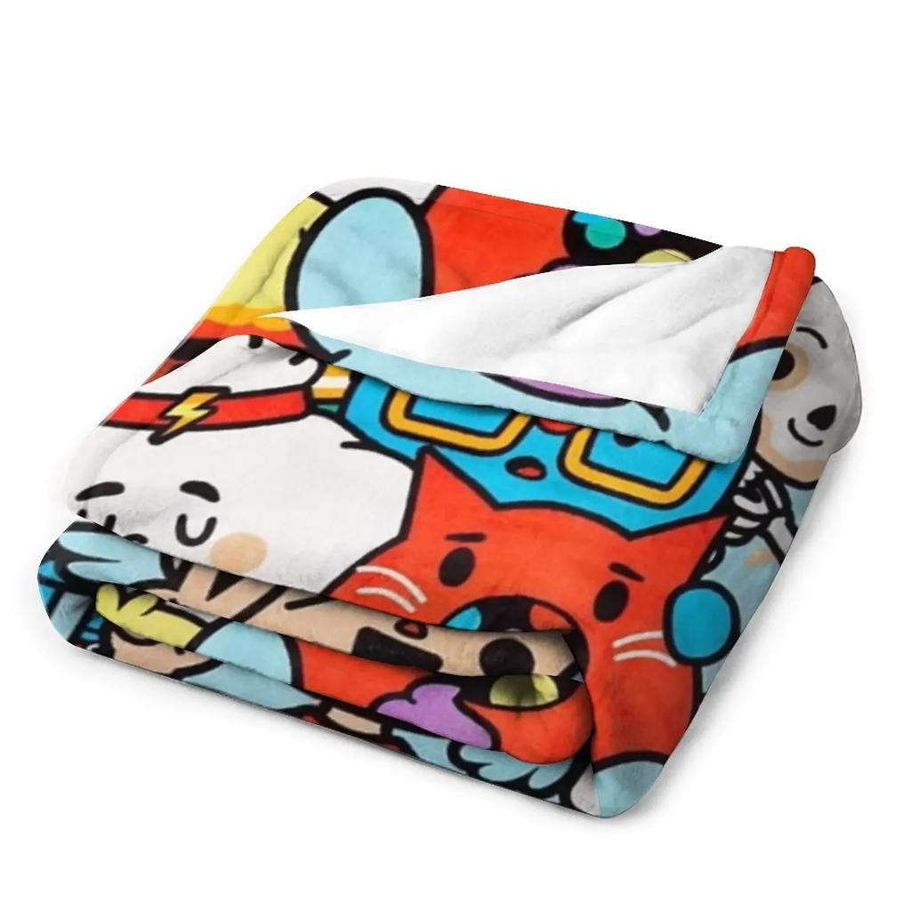 Toca boca life děti šťastné Throw Deka Měkká deka Deka Fluffy