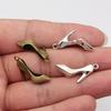 Shoes High Heel Fashion Charm Antique Bronze Zinc Alloy Jewelry Making Supplies for Women Earring Charms Handmade