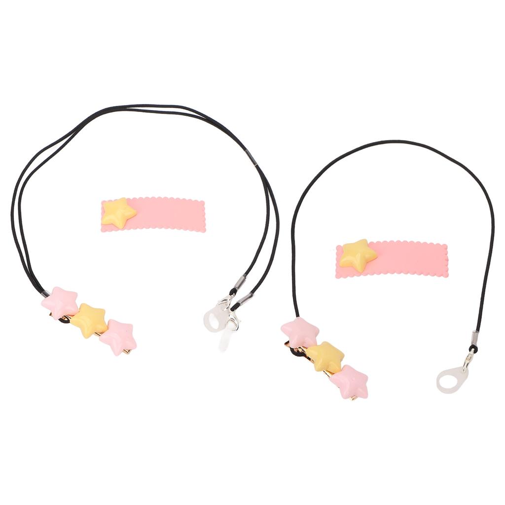 Deaf Aid Holder 3 Star Ornament Anti Lost Fashionable Durable Nylon Deaf Aid Clip for Children The S