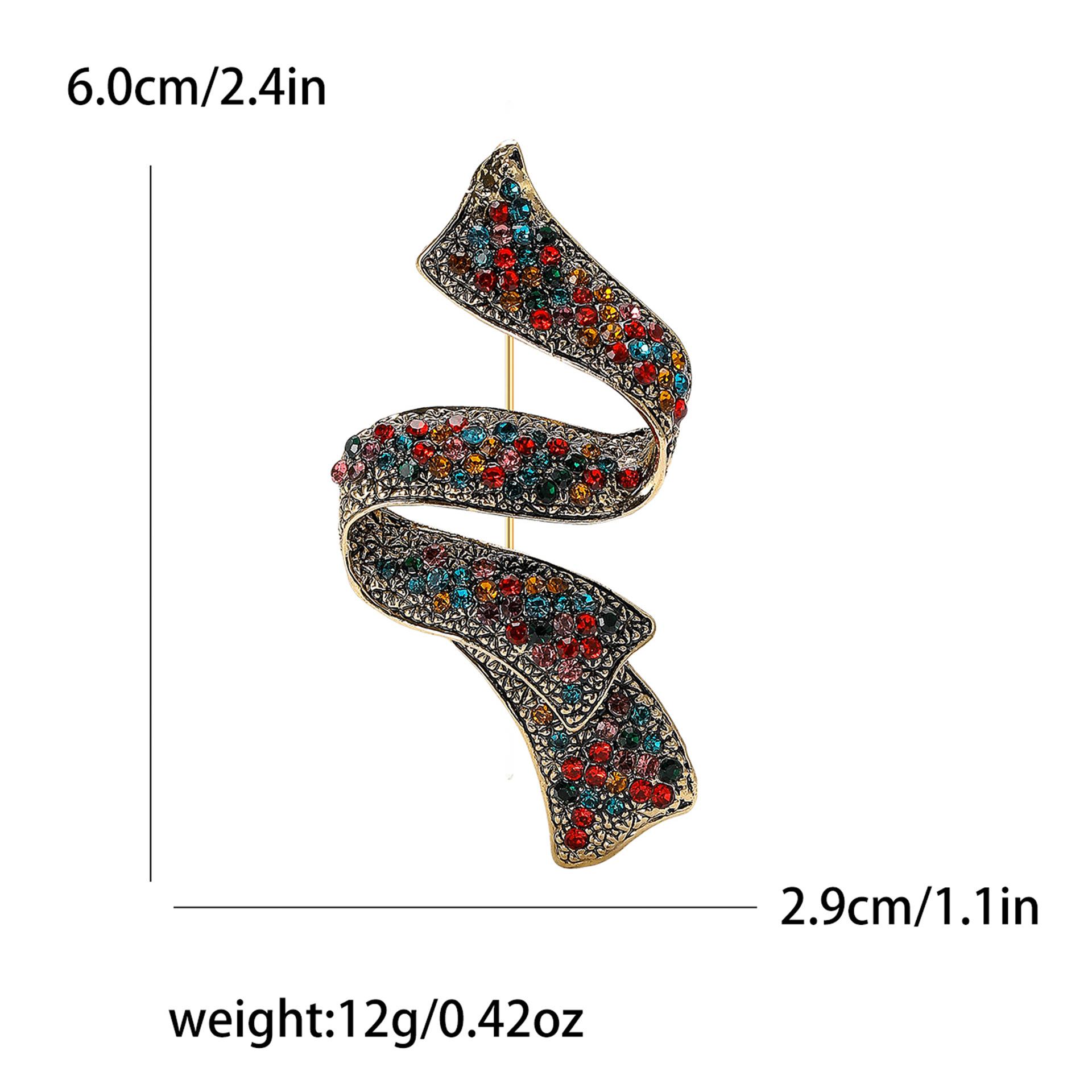 

Популярная винтажная брошь из сплава со стразами, роскошный креативный женский костюм, вечернее платье, корсаж, украшение, булавка