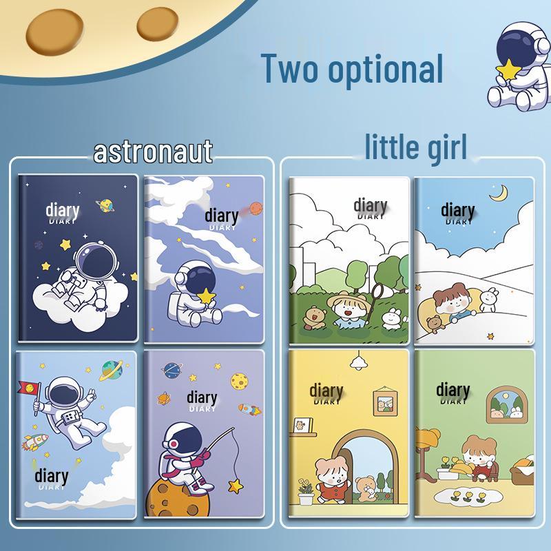 Elementary School Diary: A5+ Notebook with Tianzi Grid, Small Square Grid, Plastic Cover for 1st-3rd Grade