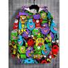 Autumn Winter Men's Hooded Long Sleeve Sportswear Fashion Harajuku Street Graffiti Printed Men's Hoodie Oversize Y2k Clothing