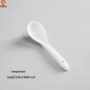 Jingzhou Pure White Ceramic Begonia Spoons (50-Pack)