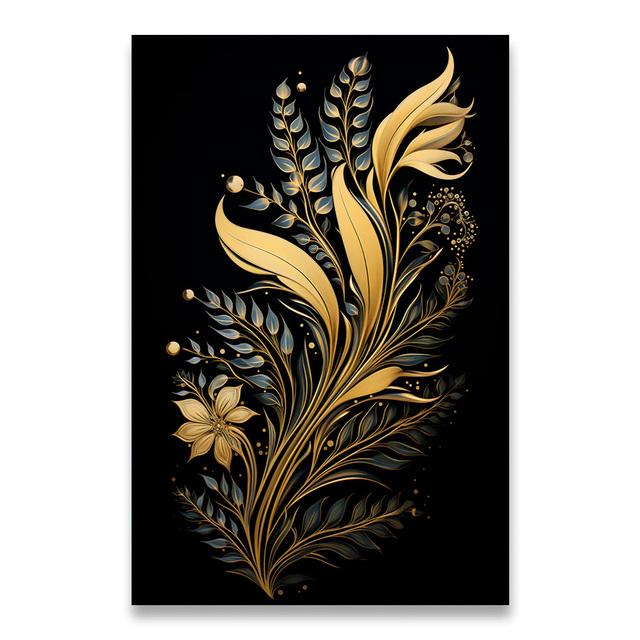 1pcs Canvas Painting Dark Golden Flower Wheat Canvas Painting Decorative Paintings Wall Decor Art Mural Wall Decoration for Home No Frame