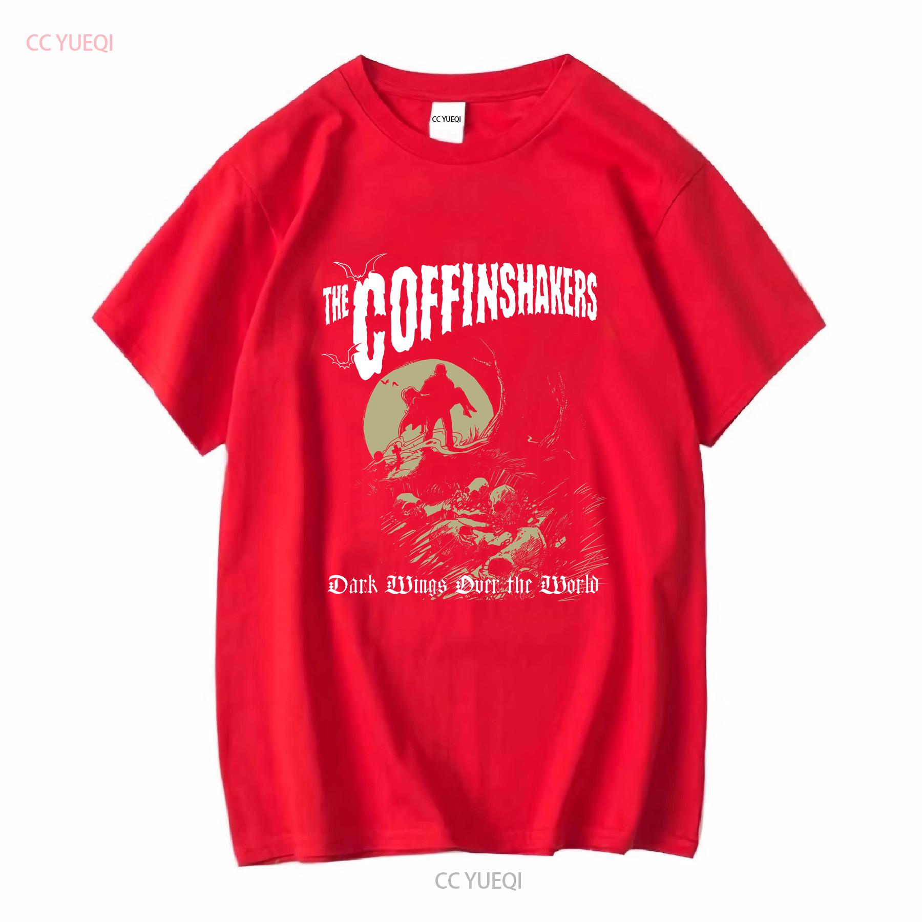 

The Coffinshakers Dark Wings V2 Band poster album cover T shirt all sizes S 5XL vintage Washed Stylish homme fashion Stretched S
