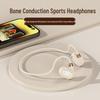 Wireless Bone Conduction Bluetooth Headphones with Open-Ear Hook, Extended Battery, Universal Fit for Sports Stereo
