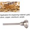 Jewelry Cut Flywheel Shank, 130, 150 Degrees 2000-5000 Rpm/min Metal Cut Flywheel Shank, Jewelry Cutting Engraving Making Accessory, Cut Shank(Single
