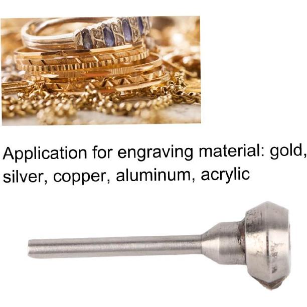 Jewelry Cut Flywheel Shank, 130, 150 Degrees 2000-5000 Rpm/min Metal Cut Flywheel Shank, Jewelry Cutting Engraving Making Accessory, Cut Shank(Single