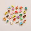 Colorful Stainless Steel A-Z Initial Alphabet 3D Bubble Letters Gold Plated Enamel Drip Oil Fashionable Jewelry Pendants Charms