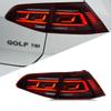 Para tylnych świateł samochodowych do Volkswagena VW Golfa 7 mk7 Golfa 7.5 mk7.5 2013 2014 - 2020 LED Hamulec Płynąca Woda Migotanie