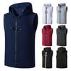 Men's Summer 2021 Fitness Hooded Vest - Casual Sleeveless T-shirt for Europe & America