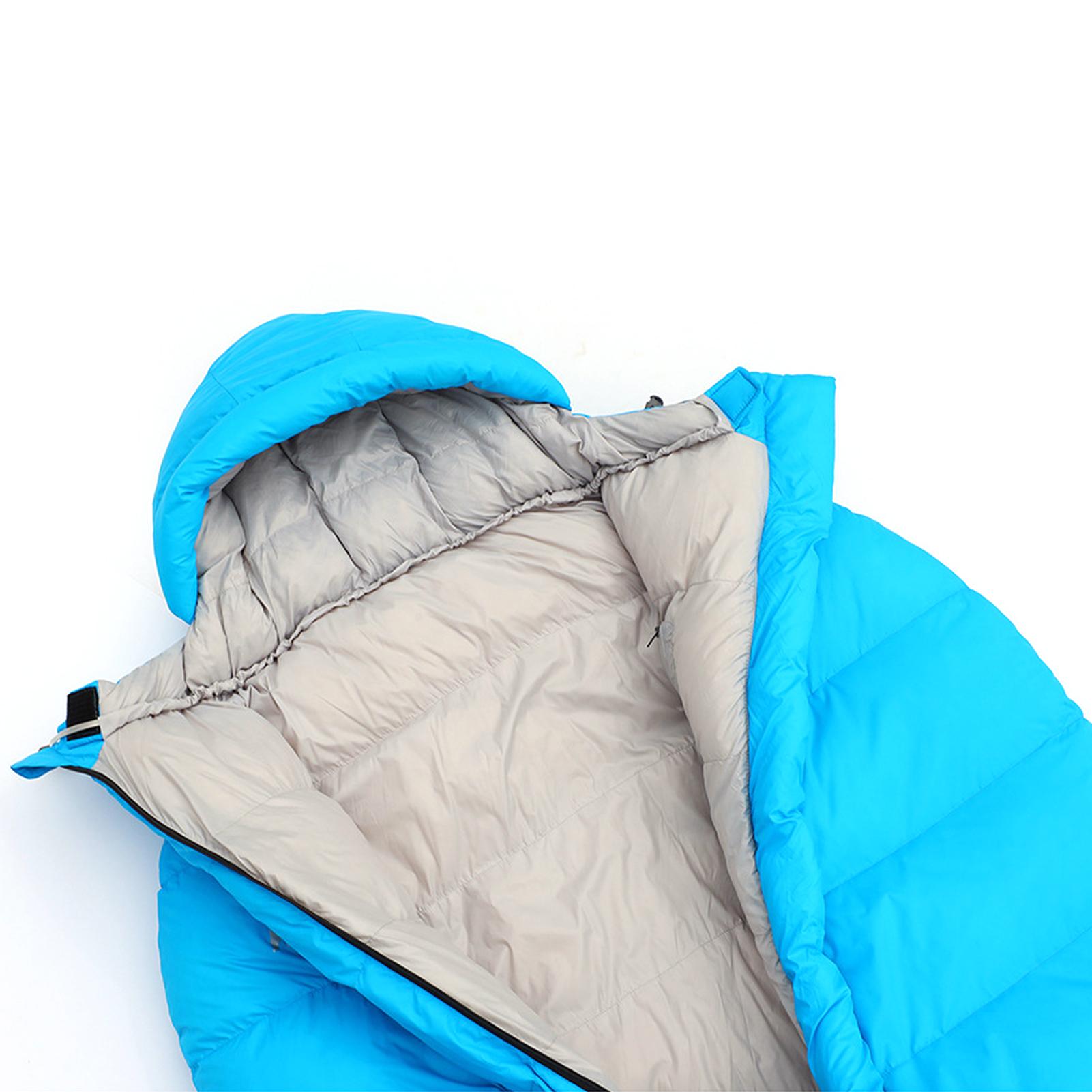

Down Sleeping Bags for Adults with High Collar Design for Adults 60percent Duck Down 0 degrees C Winter Sleeping Bags