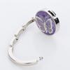Metal Round Hook Vintage Flowers Foldable Table Hook Purse Bag Hanger Handbag Hanger Desk Hooks Travel Portable Hook
