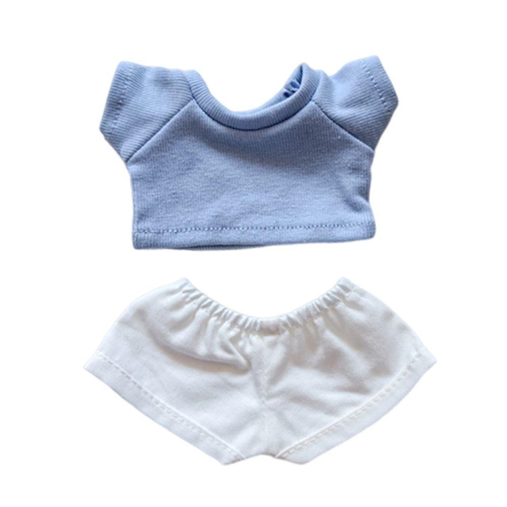 Handmade For Labubu T-shirt Set For 17CM Labubu Clothing Set Mini Doll Clothes  Joint Doll