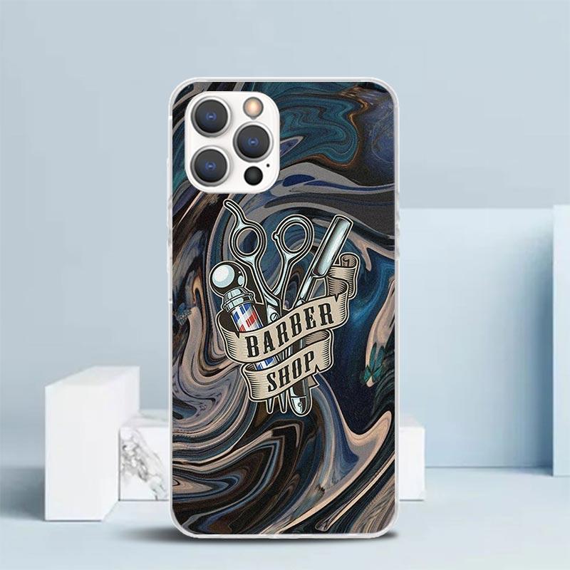 Hair Stylist Scissors Brush Phone Case For IPhone 16 17 Air 16E 15 14 Plus 13 Mini 12 11 Pro Max 7 8 + SE 2020 Soft TPU Back Cov