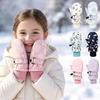 Windproof Kids Winter Gloves Thickened Warm Mittens Stylish Children Ski Gloves Snowy Adventures