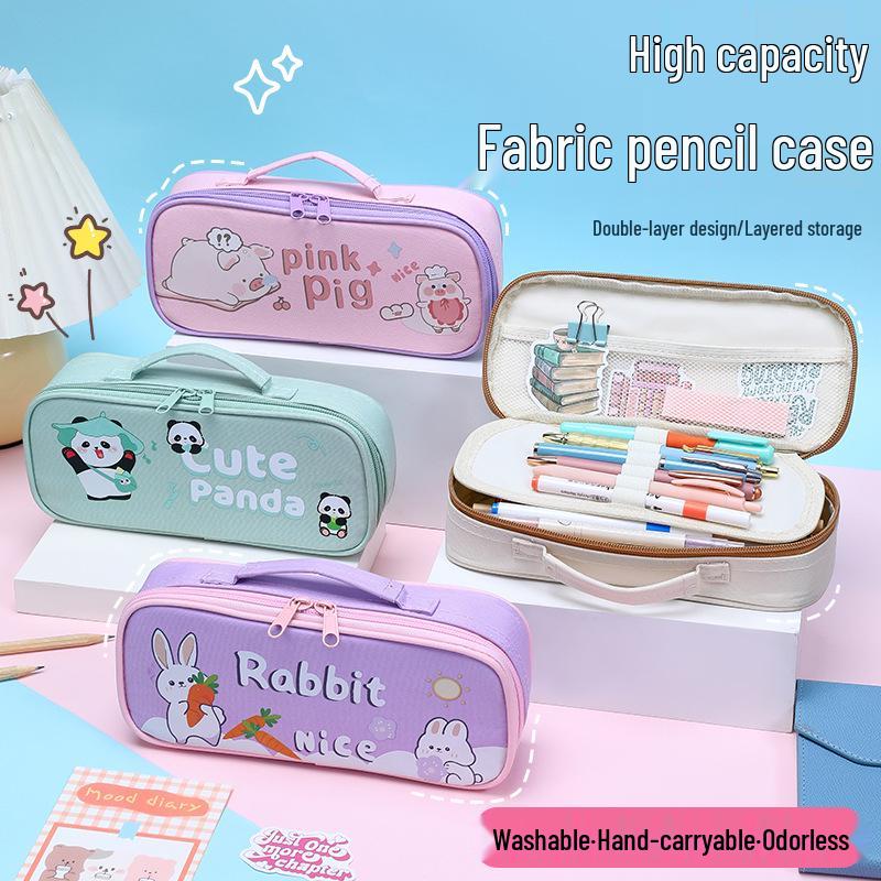 

Japanese Cute Milk-Puff Multi-Layer Large Capacity Kids Pencil Case