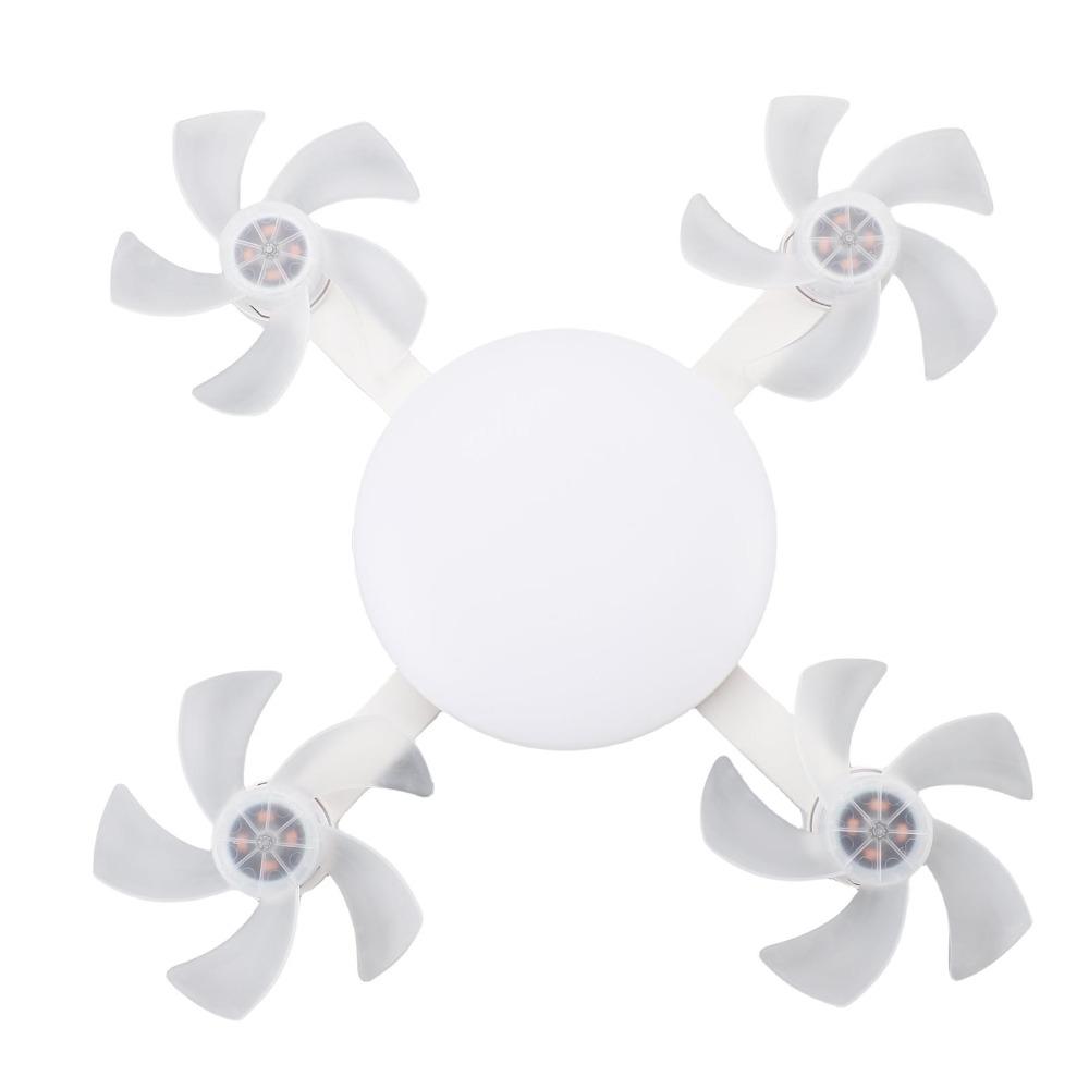 3 Speeds Fan Ceiling Fan Light 3 Colors Lamp Screw in Ceiling Fan Plug in Ceiling Fan  Garage