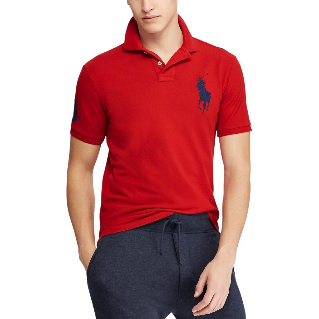 Polo Ralph Lauren Logo Vyšívané Slim Fit Polo tričko s krátkým rukávem Pánské topy 710688969-005