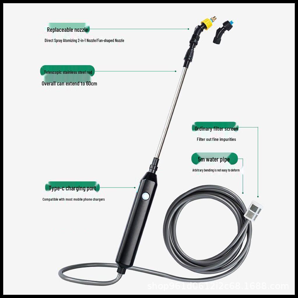 Multifunktionale elektrische Spritzpistole zum Bewässern und Sprühen