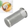 Cold Brew Coffee Filter Stainless Steel Reusable Wide Mouth Mesh Cylindrical Filter with White Gasket for Tea