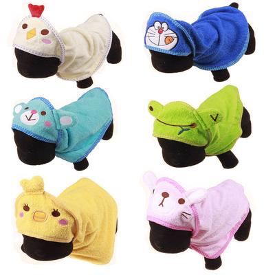 Pet Supplies Bath Towel Cute Cartoon Dog Bathrobe Cat Towel Pet Bath Supplies