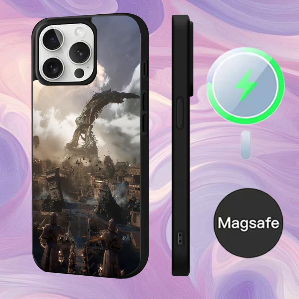 

C-Clair Obscur Expedition 33 Phone Case For iPhone 16,15,14,13,12,11,Pro,Max,Plus,Mini,Magsafe,Magnetic Wireless Charging Case iPhone15promax