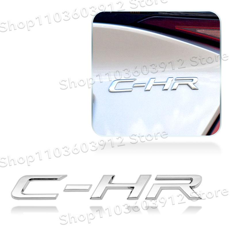 1Pc CHR C-HR Letter Logo Car Rear Tail Trunk Decals Emblem Badge 3D ABS Sticker Decal Car Styling Auto Accessories
