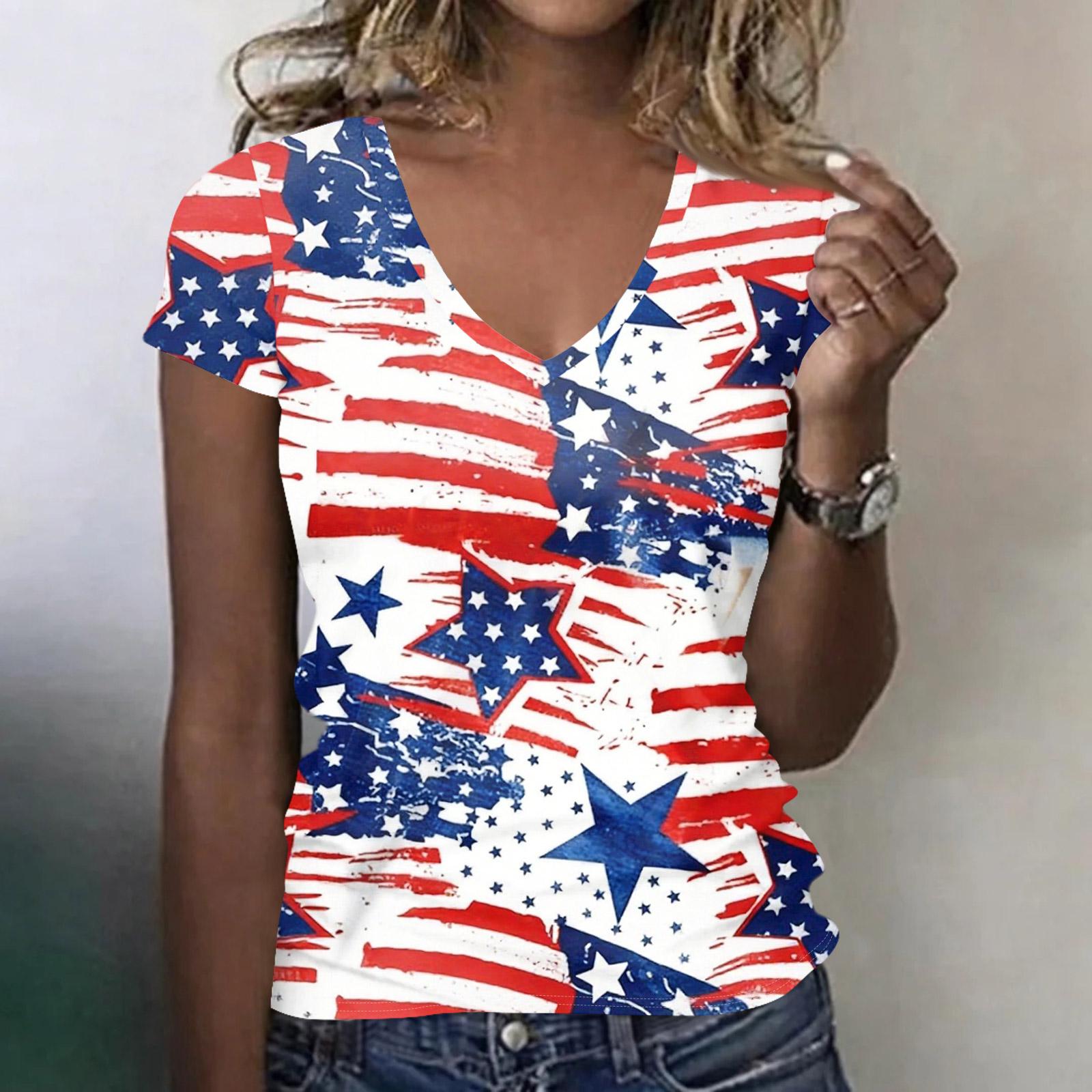 

Women s V-neck Pleated Loose Ruffle Short-Sleeved Lightweight Casual Work Tops Women L синий