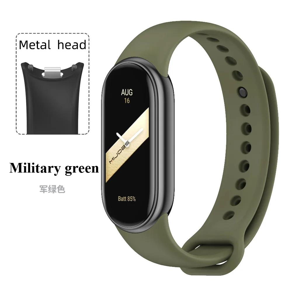 Sport Silicone Strap for Xiaomi Mi Band 9 NFC Replacement Bracelet Belt for Xiaomi Mi Band 8/9/10 Wriststrap Smart Watch Accessories