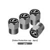 For Lexus 4Pcs Car Wheel Tire Valve Cap Protection Cover Auto Accessories CT ES GS NX IS250 RX350 IS200 LX570 UX250h CT200h AFT1