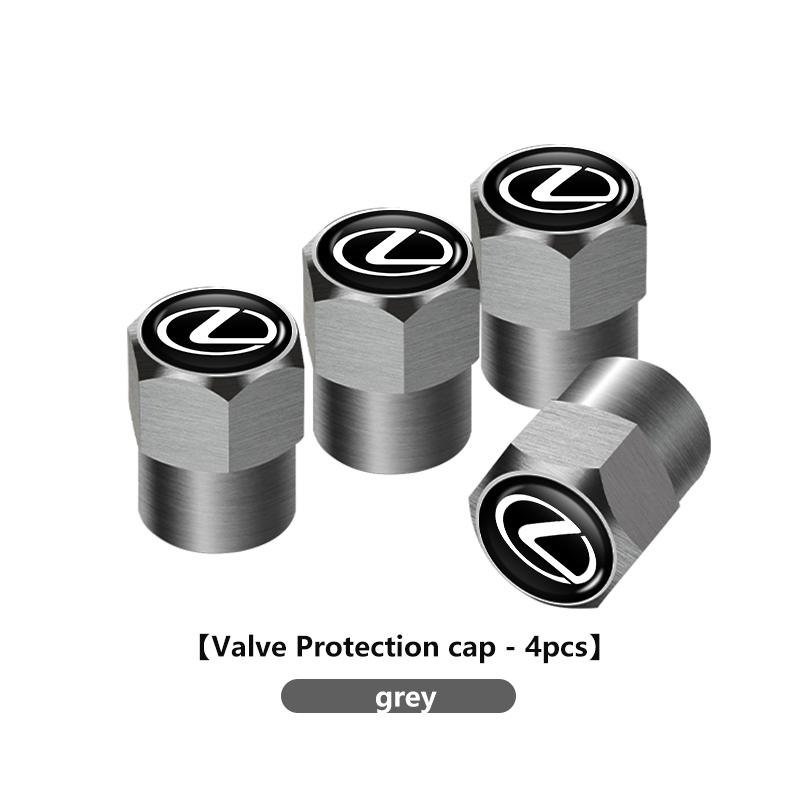 For Lexus 4Pcs Car Wheel Tire Valve Cap Protection Cover Auto Accessories CT ES GS NX IS250 RX350 IS200 LX570 UX250h CT200h AFT1