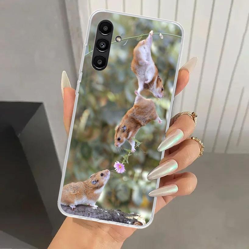 

Cute Lovely Pet Hamster Phone Case for Samsung Galaxy A17 A16 A37 A26 A36 A57 A56 A15 A25 A35 A55 A14 A24 A34 A54 A13 A23 A33 A5 Samsung A14