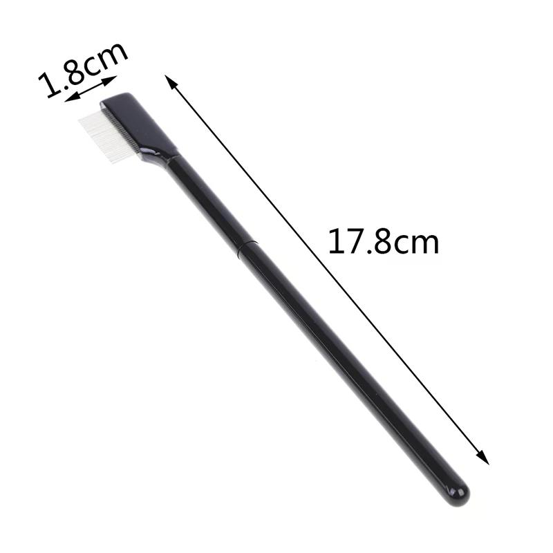 1pcs Steel Eyebrow Eyelash Comb Extension Brush Metal Comb Makeup Brushes Tool High Qualit