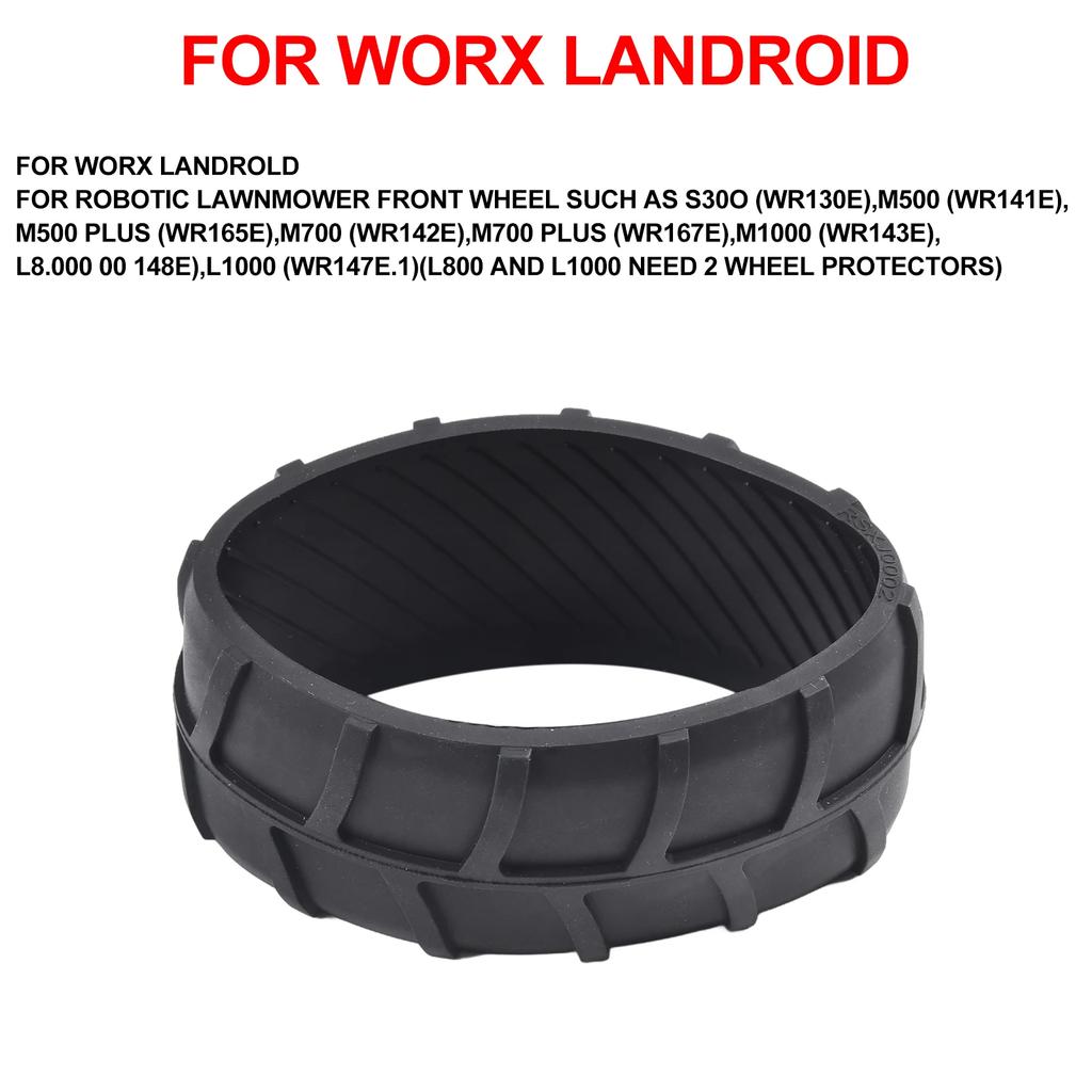 Wheel Protection For Worx Robotic Lawnmower Front Wheel S300 M500 M700 M500 Garden Tool Reduce Noise Lawnmower Parts Accessories