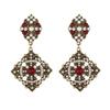 European Retro Pearl Square Stud Earrings - Unique, High-End Design for Women