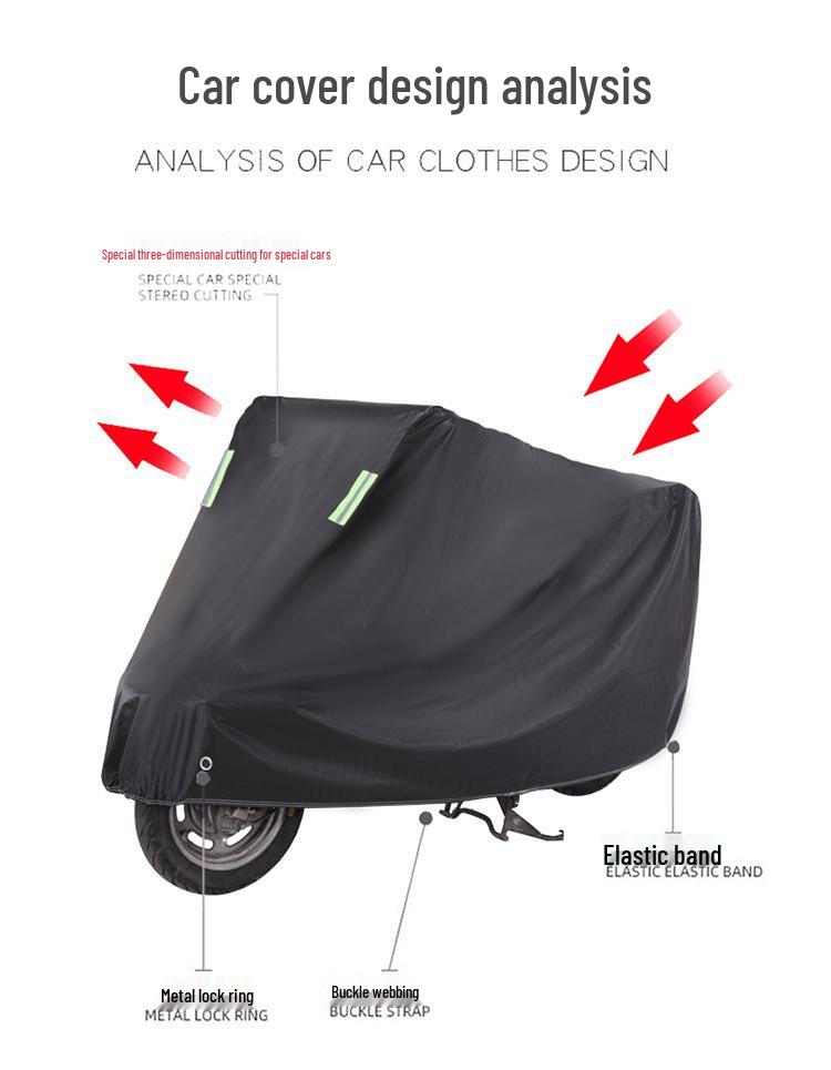 Durable Motorcycle Rain and Sun Protection Cover
