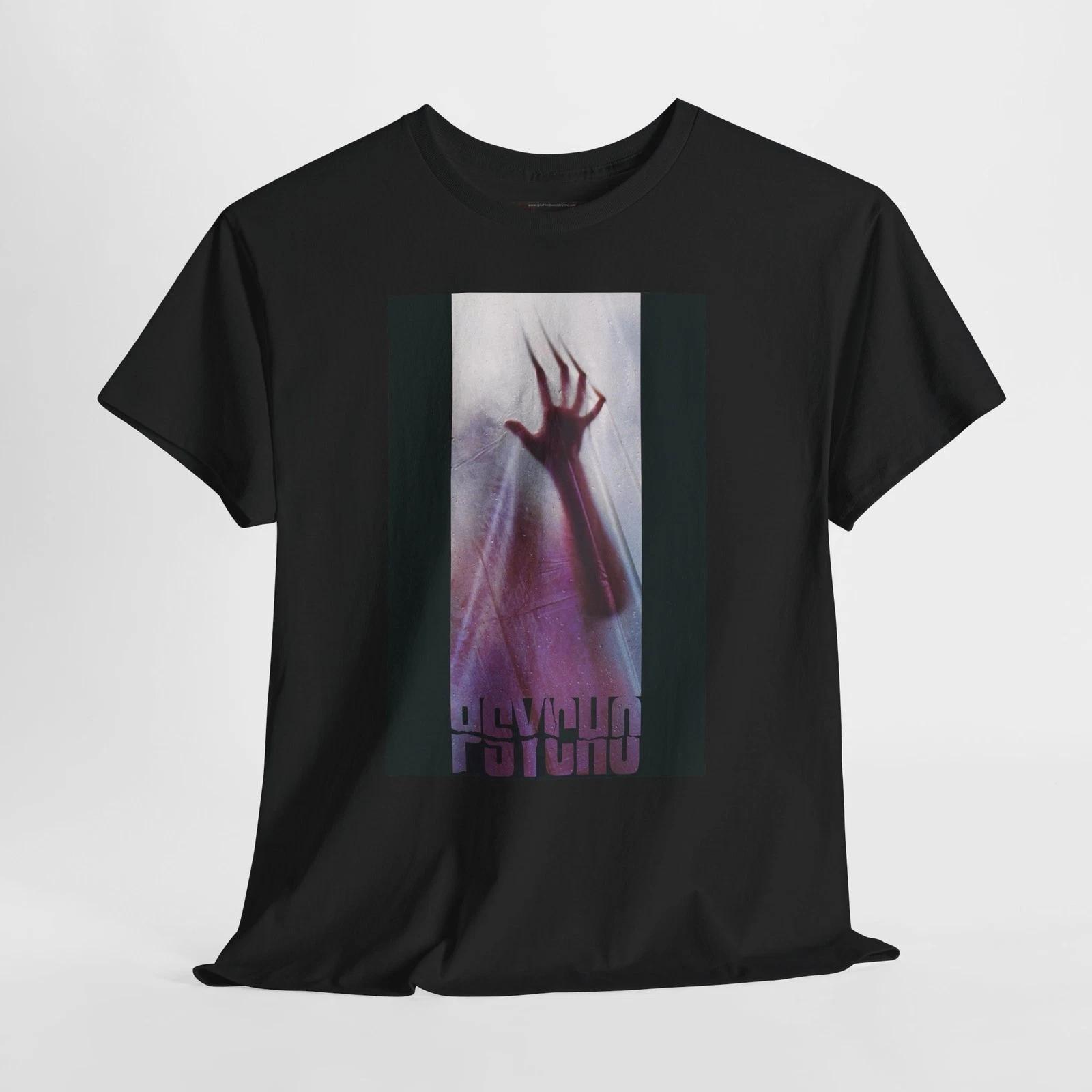 Psycho 1998 Retro Movie Poster Horror Unisex Graphic T-Shirt L