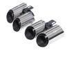 Modified Four-Out Three-Layer Exhaust Pipes for 14-16 Porsche Cayenne, Macan, Panamera Tailpipes