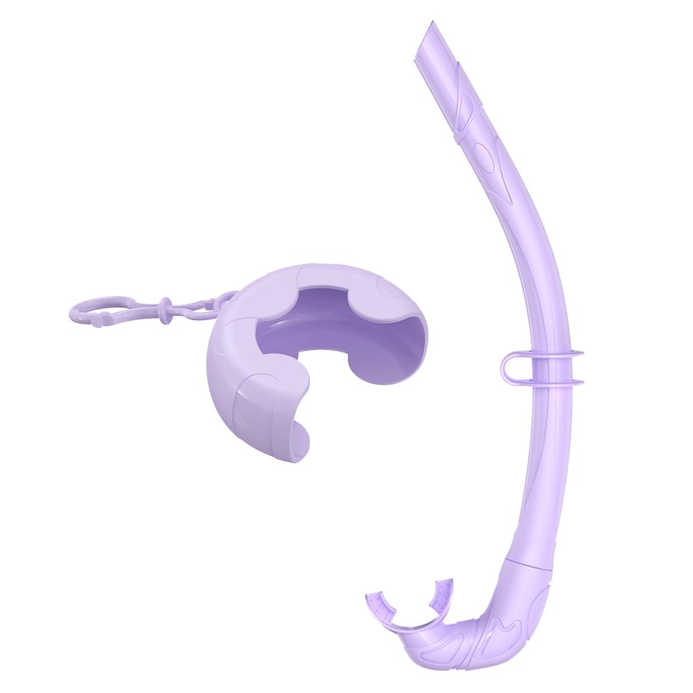 Soft Silicone Diving Snorkel Portable Foldable Easy-Breath Wet Scuba With Storage Case for Freediving Spearfishing Swimming