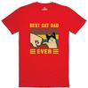 Best Cat Dad Fathers Day Funny Unisexs T Shirt Regular Fit Gildan Cotton Tee Aesthetic Clothes Women Clothes Tshirts