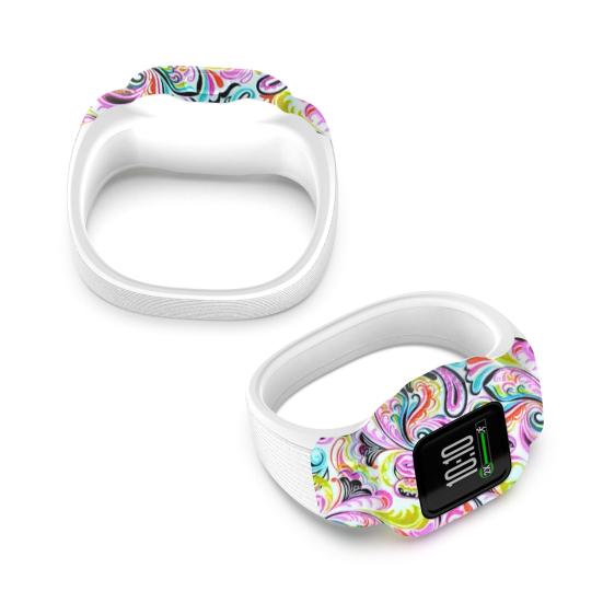 Watch Band Waterproof Soft Silicone Printing Wrist Strap Replacement for Garmin Fit JR3/Vivofit Jr.3