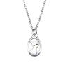 Horse Pendant Necklace Equestrian Animal Charm Jewelry 40cm Short Chain
